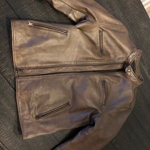 Lucky Brand - Washed Leather Bonneville Jacket